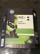 Genuine HP 952XL Black Ink Cartridges 2 Pack New