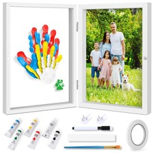 Family Handprint Kit, DIY Craft Keepsake Photo Frame, Hand Print Ornament Kit...