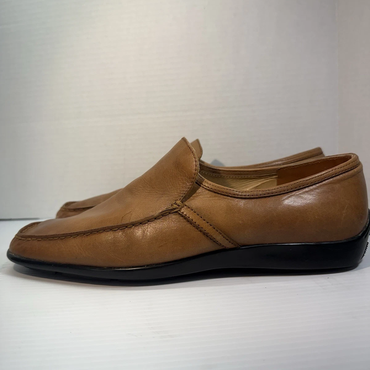 Men’s Bacharach dress shoe. Dress Shoe Plain Toe Blucher Brown Antique – Ace Marks main image 4