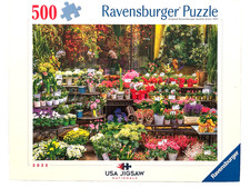 RAVENSBURGER 500 Piece Puzzle FLOWER BOUTIQUE 2025  Complete 