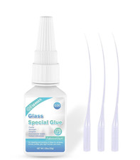Glass Glue, 30G, Instant Strong Bond for Glass, Acrylic, Waterproof, Dries Clear