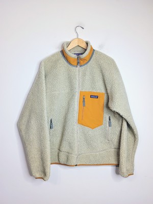 Patagonia Classic Retro-X Fleece Jacket Men's XL 23056 Cream Gold