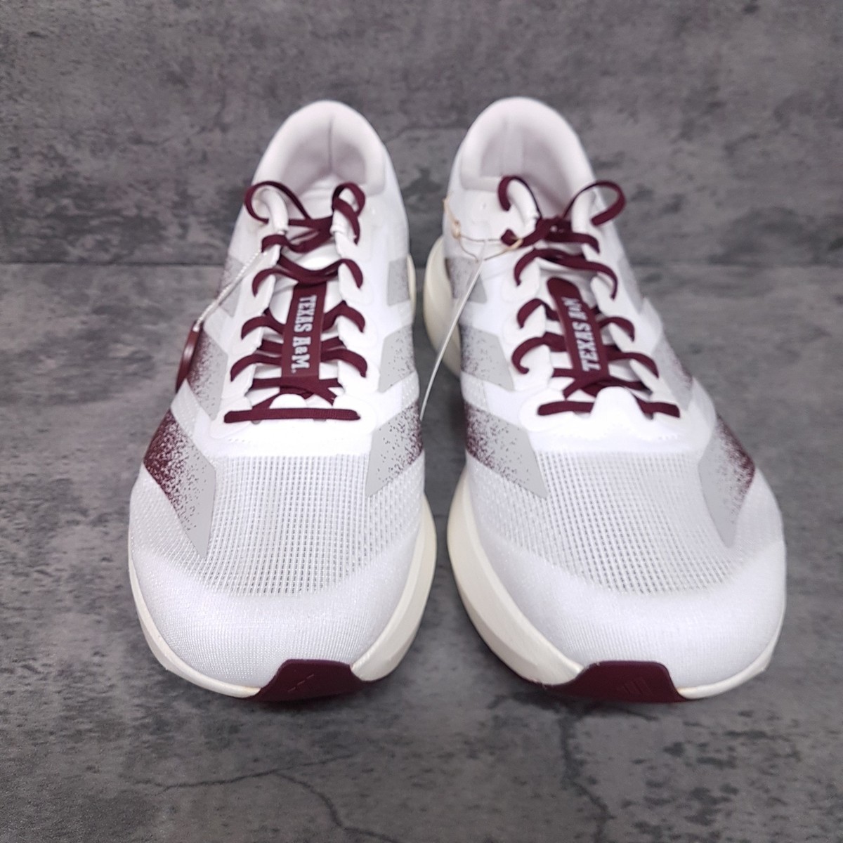 Adidas Adizero Evo SL Texas A&M Running Shoes Mens 10 White Maroon Mississippi State Adizero Evo SL – Maroon & Co main image 3