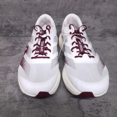 Adidas Adizero Evo SL Texas A&M Running Shoes Mens 10 White Maroon Adidas Gray & Maroon AdiZero EVO SL Shoe - Maroon U main image 4