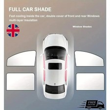 Magnetic Car Sunshade 4PCS UV Protector Front Rear Side Window Curtain Sun shade