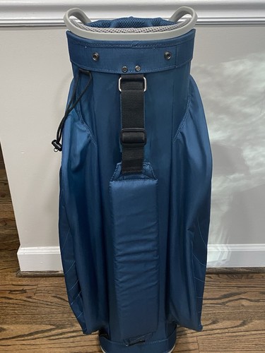 Taylormade Kalea Premier Cart Bag blau 15-fach geteilt Single Strap Golftasche gebraucht - Bild 4 von 8