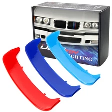 ///M-Color Grille Insert Trims For 96-99 BMW E36 3 Series w/11 Beam Kidney Grill