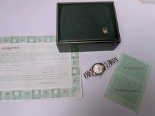 LADIES ROLEX OYSTER PERPETUAL DATE STAINLESS STEEL BRACELET WATCH 
