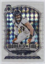 2024 Panini Mosaic Moments in Time White Prizm 4/25 Alex Singleton #9 ms9