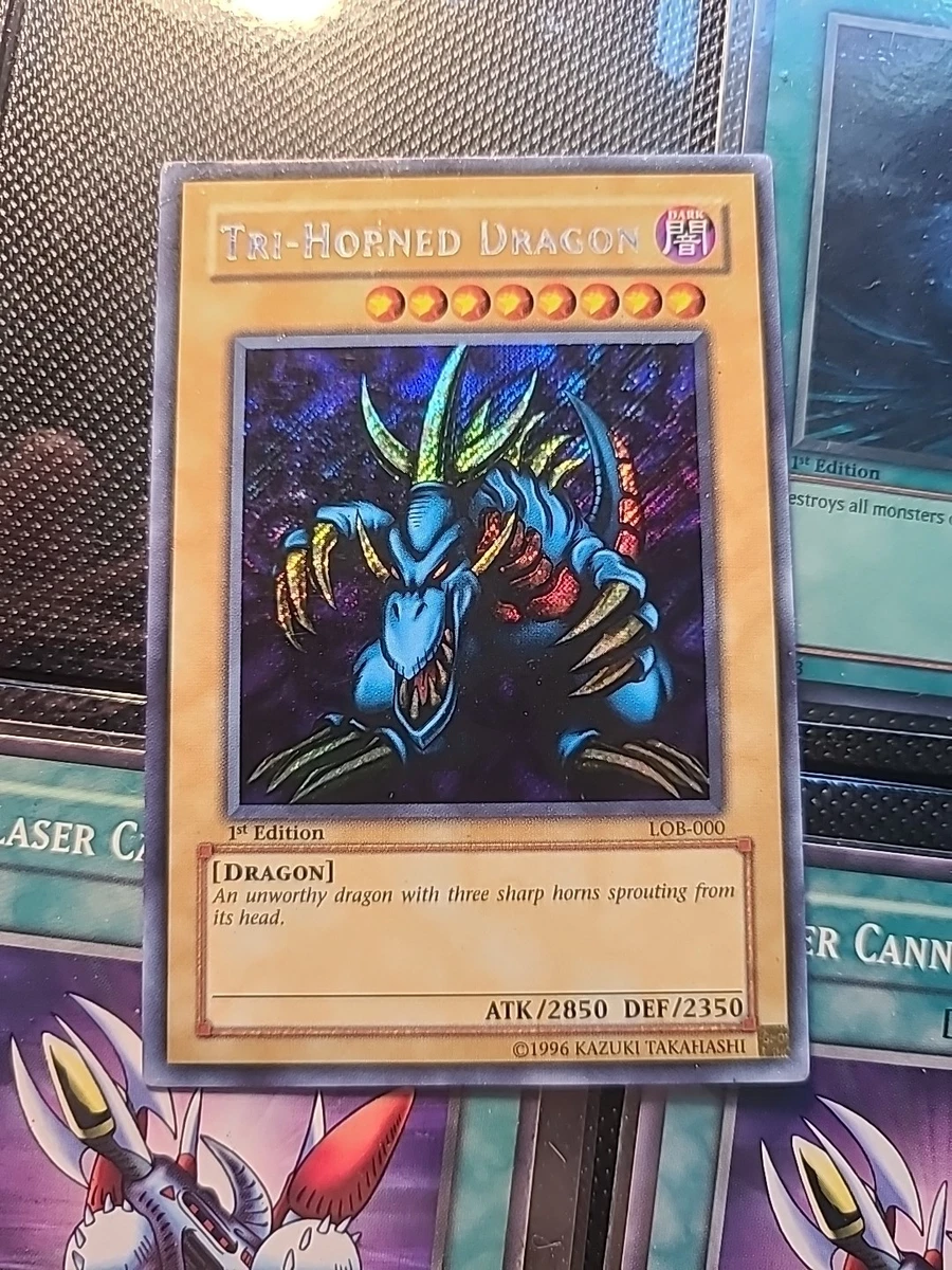 Tri-Horned Dragon LOB-000 The Legend of Blue Eyes White Dragon for
