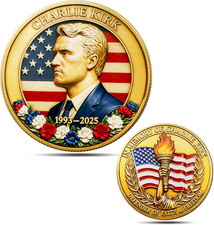 Charlie Kirk Commemorative Coin 1993-2025 - Patriotic Collectible Gift