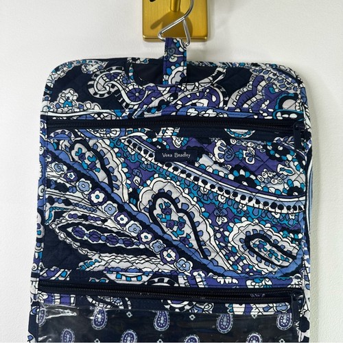 Vera Bradley Hanging Travel Organizer Bathroom Bag in Deep Night Paisley, blue - Picture 10 of 14