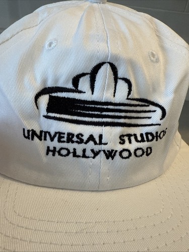 VTG NOS Universal Studios Hollywood White Marque Snapback Hat Cap Souvenir 80’s - Picture 2 of 10
