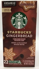 Starbucks  K-Cup Gingerbread 22 K Cups 06/25 Date