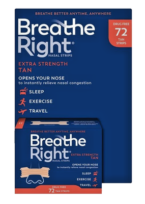 #ad Breathe Right Nasal Strips Extra Strength Tan 72 Count $25.27