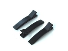 25 PCS Hair Clip For DIY 50MM Black Alligator Clips With Double Pronge Crafting