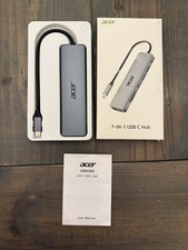 Acer USB C Hub, 7 in 1 USB C to HDMI Splitter, 2 USBA 3.1 GEN1 and 5Gbps Type-C