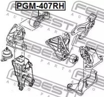 PGM-407RH MOTORLAGER MOTORHALTER MOTORAUFHÄNGUNG RECHT VORNE FEBEST NEU - Bild 3 von 6