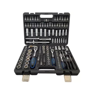 1/4'' 3/8'' 1/2'' ZOLL STECKSCHLÜSSELSATZ 171-TLG CRV RATSCHE KNARRE SECHSKANT NUSS