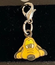 Vintage Disney Pluto Dog Charm Zipper Pull Purse Clip On for Bracelet Disneyana