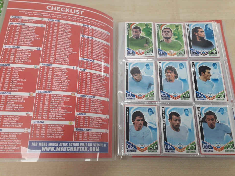 Topps Match Attax England 2010 Binder: Full Base Set + Managers Messi, Maradona - Image 2 of 4