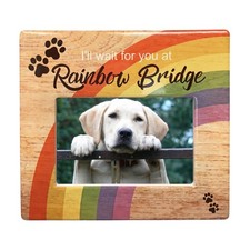 Rainbow Bridge Pet Memorial Picture Frame, Loss of Dog or Cat Sympathy Gift, ...