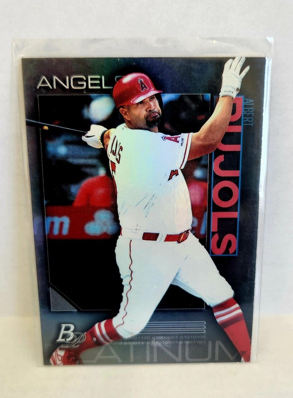 Albert Pujols Los Angeles Angels 2020 Bowman Platinum #96