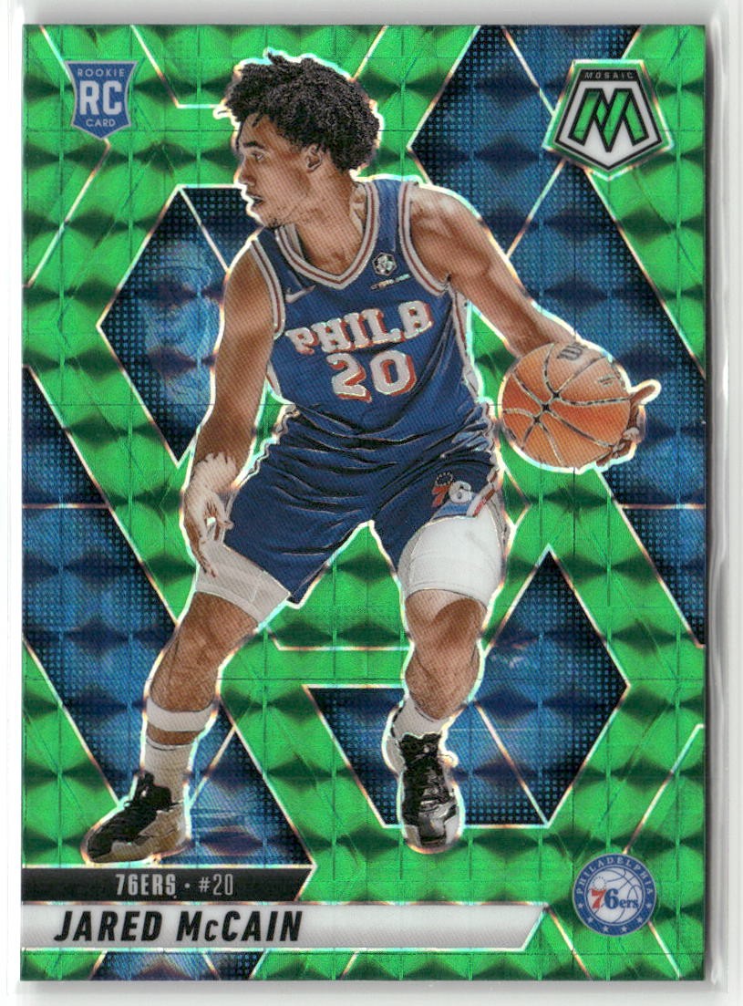 2024-25 Panini Mosaic #228 Jared McCain Green Mosaic
