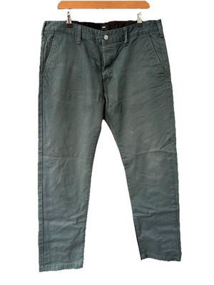 Edwin 55 Chino Size 36 W38  L31  Trousers Dark Slate Rinsed Cotton Men s