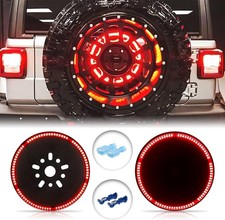 Spare Tire Brake Light 3rd Third Brake Light LED Rear Wheel Light for Wrangler 2