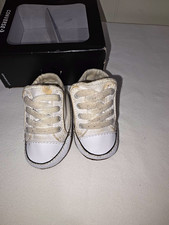 Converse Chuck Taylor All Star Cribster Mid Top White Canvas Sneakers US 1