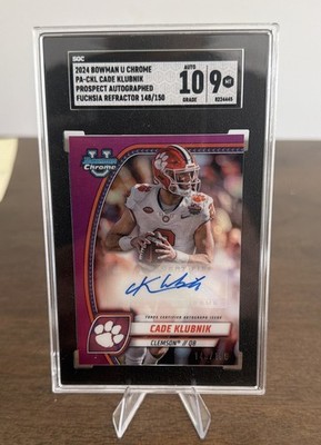 2024 Bowman Chrome - Auto Cade Klubnik #PA-CKL Fuchsia Refractor /150 (AU, RC)