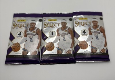 2024-25 Panini Select Basketball Blaster Packs 4 Cards (3) THREE Packs