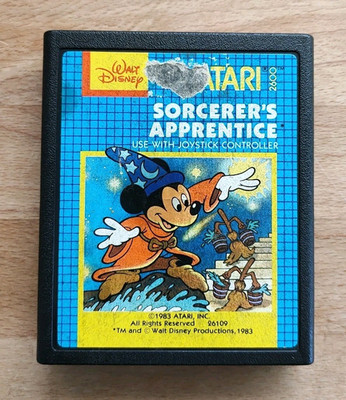 Sorcerer's Apprentice Atari 2600 - Walt Disney Video Game Cartridge (1983) PAL