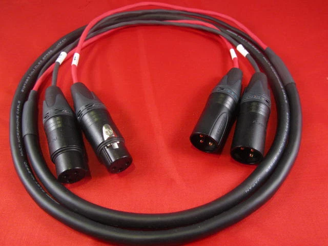 3' Mogami 2930,  2 Channel  Snake Cable W/ Neutrik Gold XLR-M to XLR-F. - Image 4 of 4