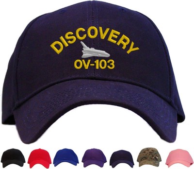 Space Shuttle Discovery Embroidered Baseball Cap - Available in 7 Colors - Hat