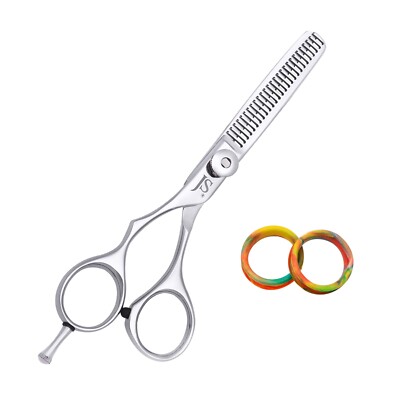 ''PrecisionCut 93LT Shear: Ergonomic Left-Handed Thinning Scissor Model''