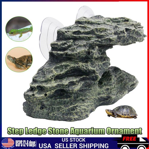 Reptile Turtle Basking Terrace Aquarium Tank Decor Resin Dodge Cave Platform XXL - Picture 4 of 15