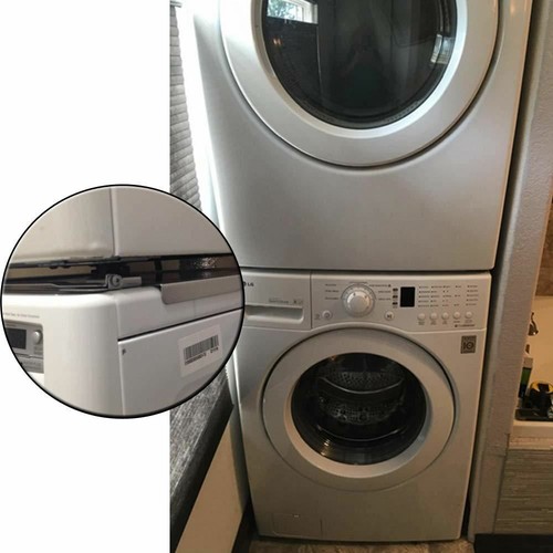 Kit impilabile lavanderia 27" KSTK1 WSTK1 per LG DLE5977W DLE1310W DLG2051W DLG3251R - Foto 4 di 5