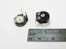 5x Piher PT10LV10 Series Carbon Trimmer Pot, Linear 10mm 20% Vertical Adjust NOS