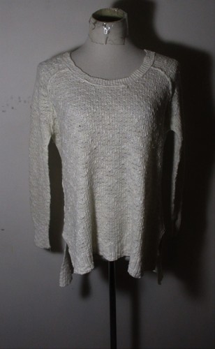 Pull manches longues beige en laine mélangée FREE PEOPLE taille S/P - Photo 1/6