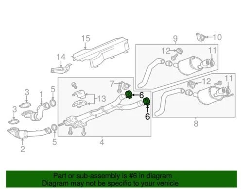 Genuine GM 1995-2019 Chevrolet Cadillac Hummer Pontiac LT Exhaust Clamp 15103184 - Image 2 of 3