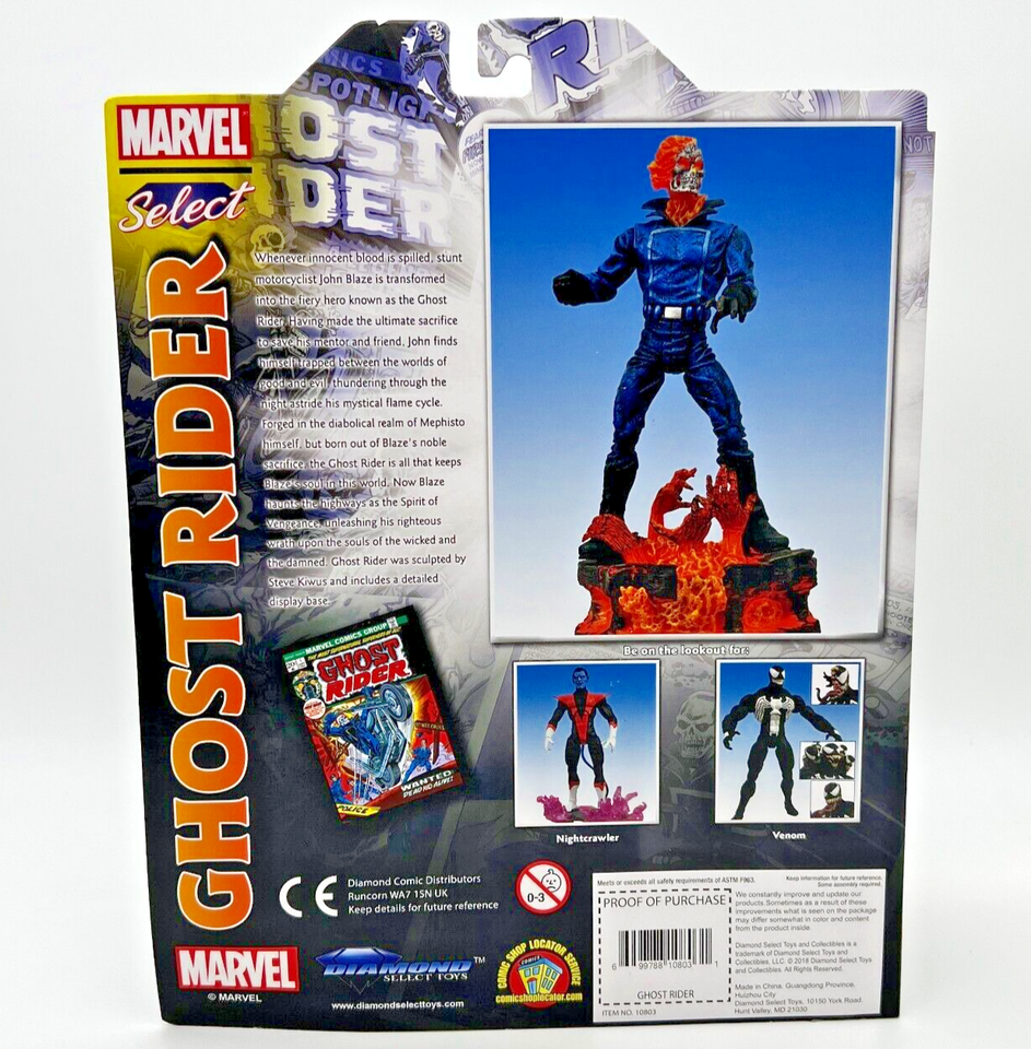 Diamond Select Marvel Comics GHOST RIDER Collector Edition Action ...