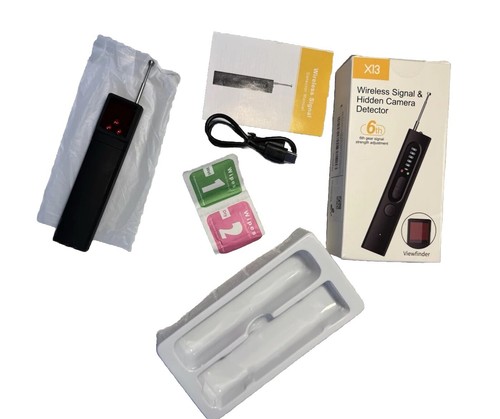 X13 Wireless Signal & Hidden Camera Detector – Anti-Spy Bug Finder, RF Scanner - Picture 3 of 5