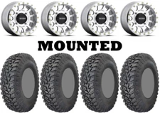 Kit 4 GBC Parallax Tires 35x10-15 on Method 401 Beadlock Machined Wheels POL