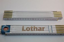 Zollstock mit Namen      LOTHAR    Lasergravur 2 Meter Handwerkerqualit&auml;t