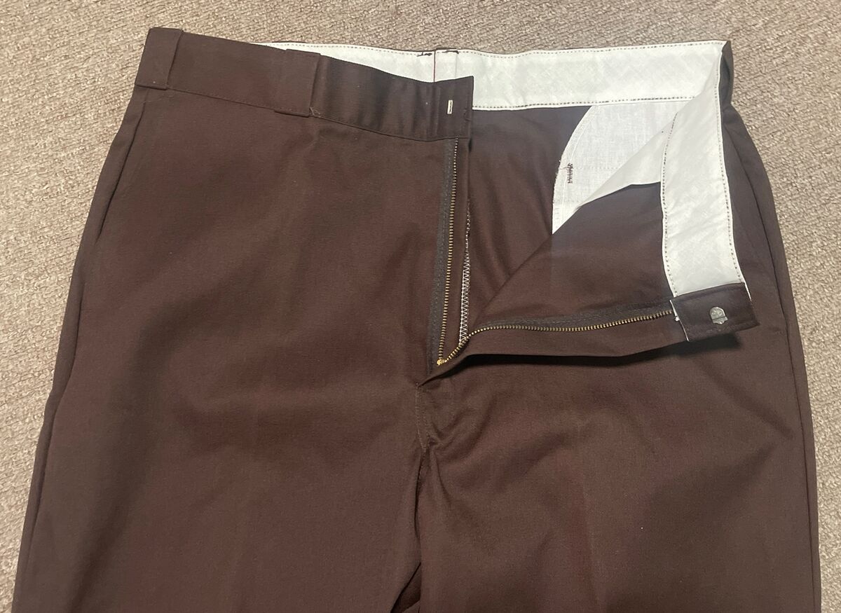 Vintage 80s Mens 42x32 Dickies 874 Brown Work Pants USA Made Vintage 80s Mens 42x32 Dickies 874 Brown Work Pants USA Made