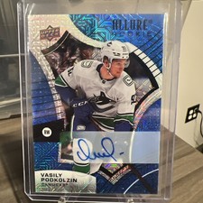 2021-22 Upper Deck Allure Rookies Blue Line /35 Vastly Podkolzin Rookie Auto