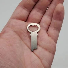 2x Ilco T80 Key Blanks Flat Steel .070" Thick x .355" Wide Heart Shaped Bow