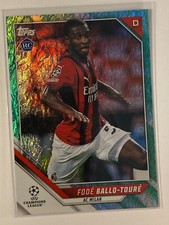 Fode Ballo-Toure RC 2021-22 Topps UEFA UCL Jade Edition Rookie AC Milan #147 e